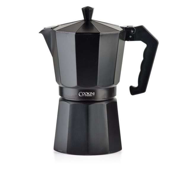 103407B-Espressokocher aus Aluminium für einen kräftigen Kaffee auf traditionelle Art und Weise für 360 ml
