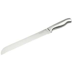 103120-Profi-Brotmesser 33 cm aus einem Stück japanischem Edelstahl und mit Wellenschliff