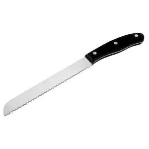 103106-Brotmesser 31 cm mit gezackter Klinge und aus Edelstahl & genietetem Kunststoffgriff POM