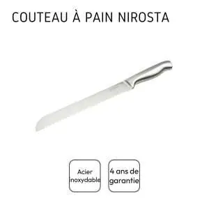 103120-Profi-Brotmesser 33 cm aus einem Stück japanischem Edelstahl und mit Wellenschliff - Angaben