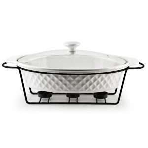 103412B-Warmhaltegefäß mit Stövchen zum Warmhalten & Servieren 42 cm