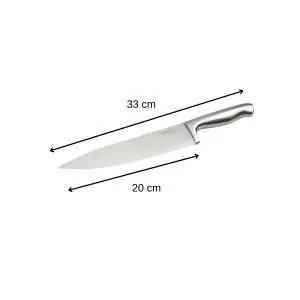 103115-Profi-Kochmesser 33 cm aus einem Stück japanischem Edelstahl gefertigt - Maße