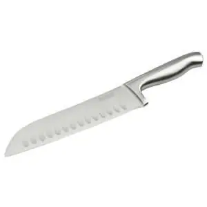 103118-Profi-Santokumesser-31 cm aus einem Stück japanischem Edelstahl mit Kullenschliff gegen Anhaften
