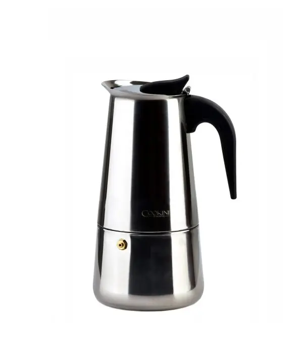 103408B-Induktion-Espressokocher aus Edelstahl für alle Herdarten geeignet 300 ml