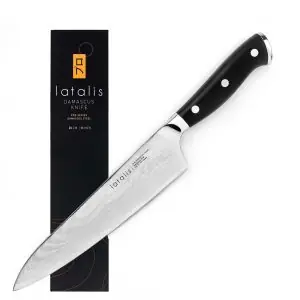 103706-Damastmesser mit einer 20 cm Klinge und aus 67 Lagen Damaszenerstahl VG10 - Messer mit Verpackung