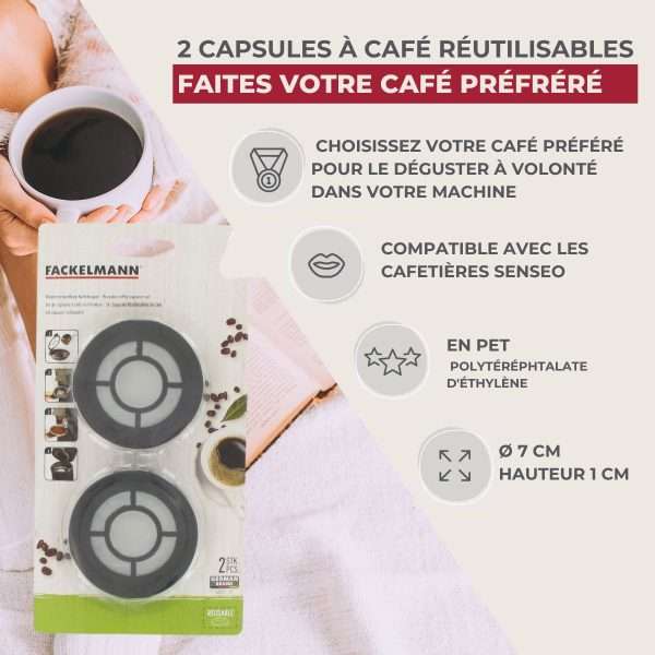 2er Set wiederverwendbare Kaffeekapseln - Angaben