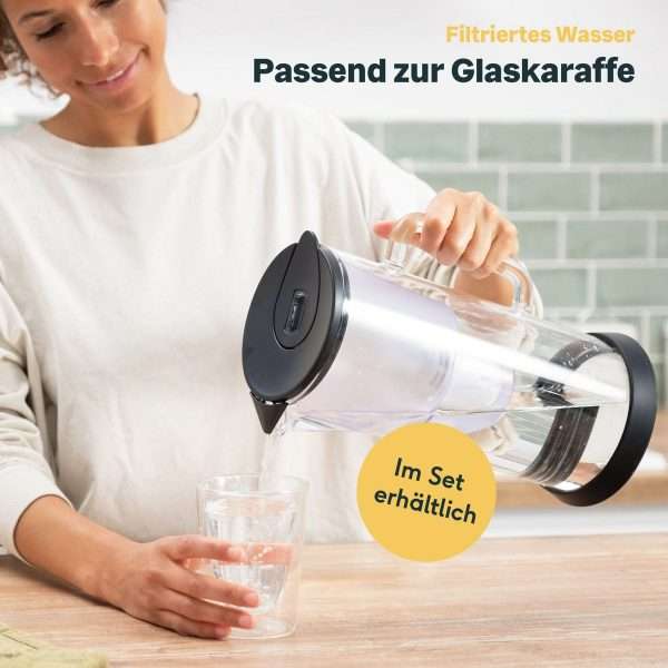 3er Set Wasserfilterkartuschen - passend zur Glaskaraffee