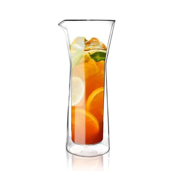 103515-Doppelwandige Glaskaraffe 800ml - mit Saft