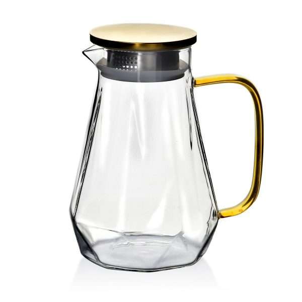 103433-Glaskrug mit Deckel 1400ml