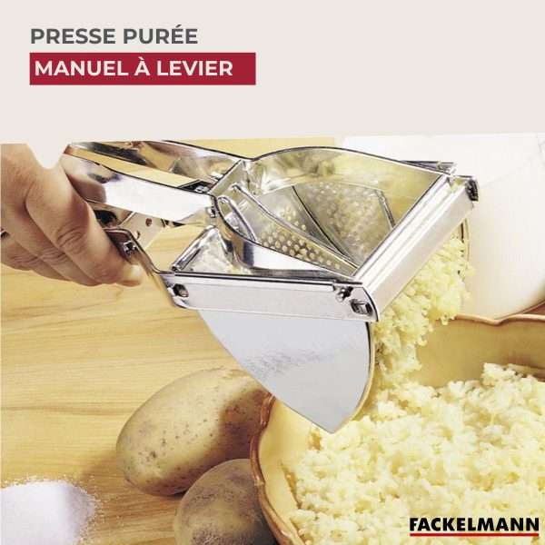 Kartoffelpresse Edelstahl - beim Pressen