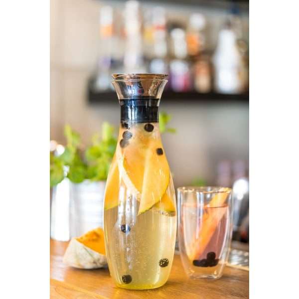 103514-Saftkaraffe mit Deckel 1300ml - mit Fruchtstücken