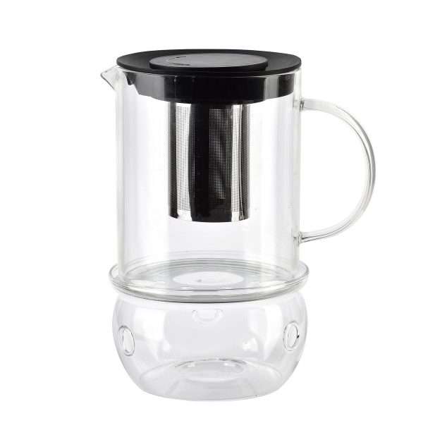 103431-Teekanne mit Stövchen aus Glas 1100ml