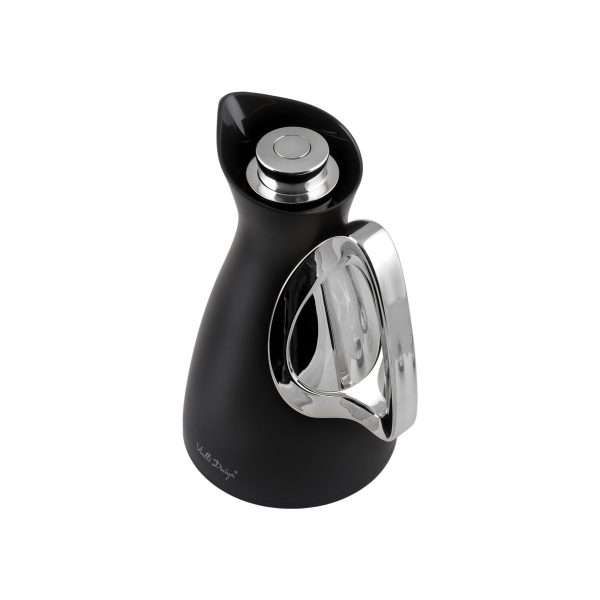 103512-Thermoskanne schwarz 1L - Griffansicht