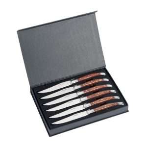 101823-Steakmesser-Set-mit-Pakka-Holzgriff-6-teilig
