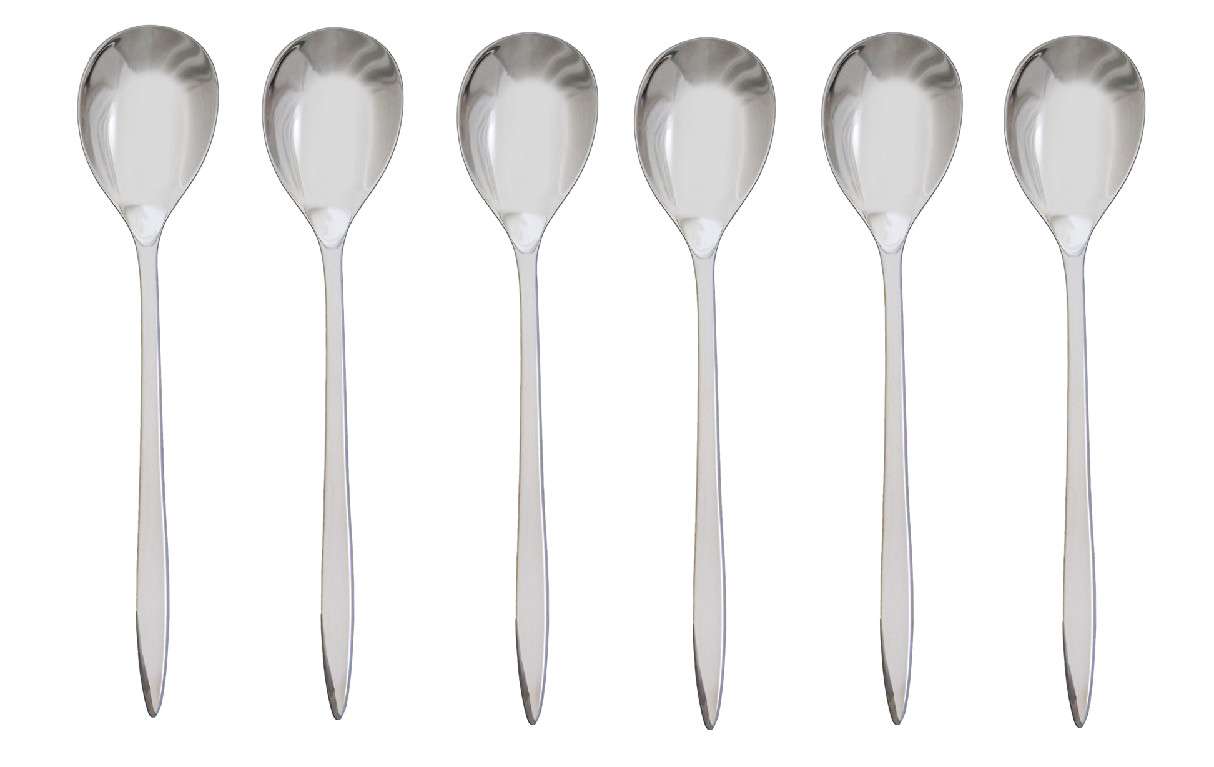 101827-Siena Mokkalöffel Set Nicro poliert, für 6 Personen