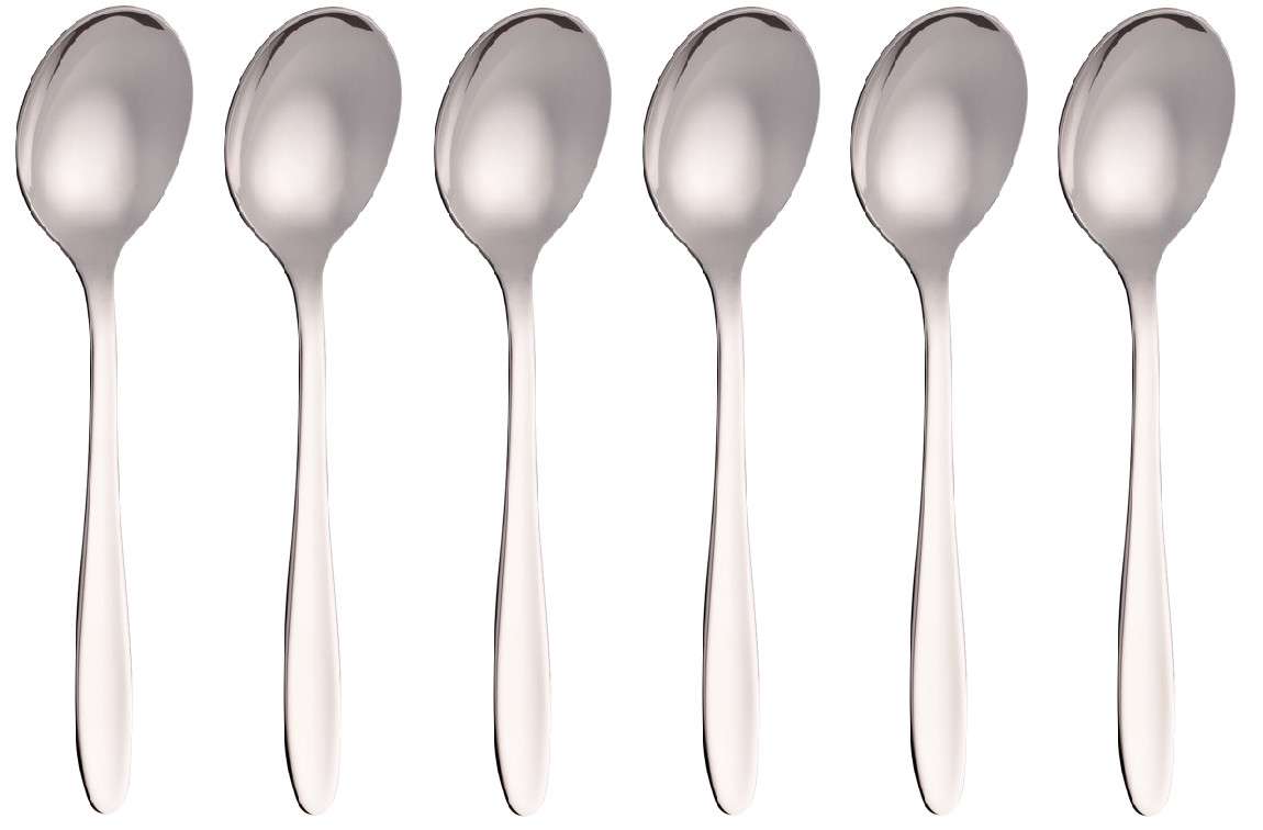 101825-Swing Kaffeelöffel Set NC, Nicro poliert 6-teilig