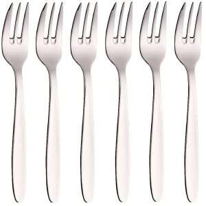 101824-Swing Kuchengabel Set NC, Nicro-poliert-6-teilig